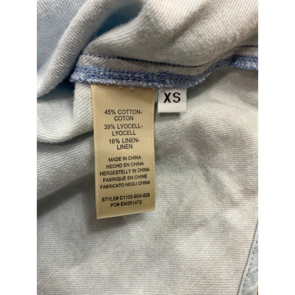 Women's NWT Cloth & Stone Sleeveless Denim  Blouse   Size: XS - Picture 6 of 12